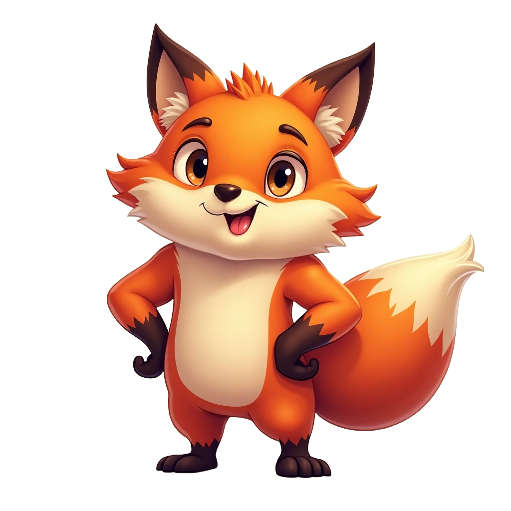 Adorable Cartoon Fox